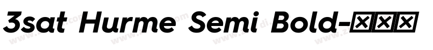 3sat Hurme Semi Bold字体转换